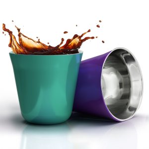 Espresso Cups – Set of 2<span> - </span>Purple & Green