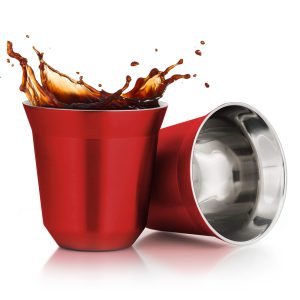 Espresso Cups – Set of 2<span> - </span>Red