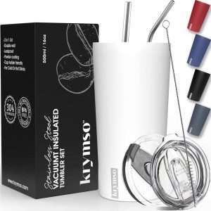 Tumbler with Straw 500ml<span> - </span>White