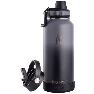Water Bottle, Insulated Thermos Flask 950ml<span> - </span>Black Shadow