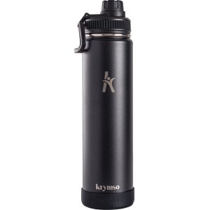 Water Bottle, Insulated Thermos Flask 750ml<span> - </span>Jet Black