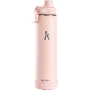 Water Bottle, Insulated Thermos Flask 750ml<span> - </span>Blush Pink